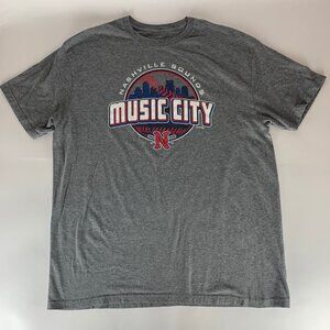 Nashville Sounds MiLB Gray GoTeez Baseball Short Sleeve Crewneck Shirt Mens XL